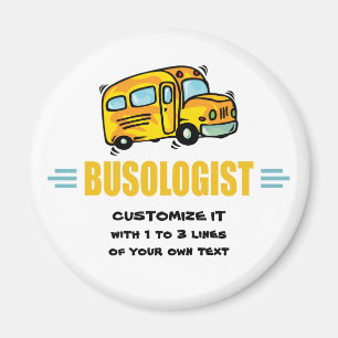Funny School Bus Magnet