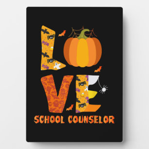Funny School Counsellor Love Halloween Plaque