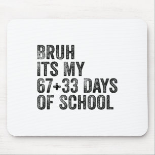 Funny School Countdown Student Teacher Clroom Humo Mouse Mat