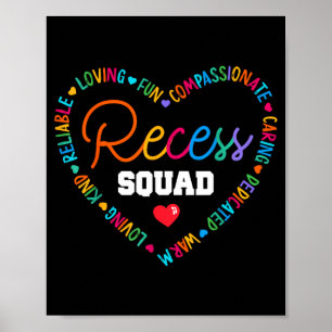 Funny School for Teachers Students Monitor Recess Poster