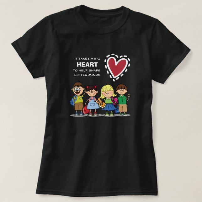 Funny School Kids T-Shirt for Teacher (Design Front)