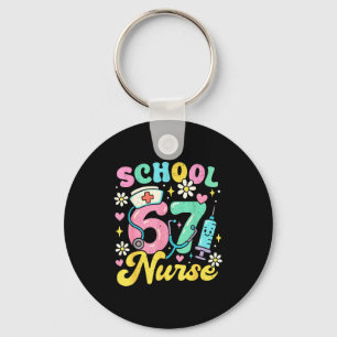 Funny School Nurse 67 Cute Medical Meme Design  Key Ring