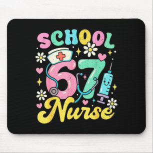 Funny School Nurse 67 Cute Medical Meme Design  Mouse Mat