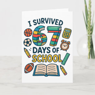 Funny School Six Seven Meme Student Teacher Joke 6 Card