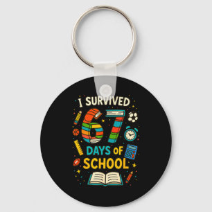 Funny School Six Seven Meme Student Teacher Joke 6 Key Ring