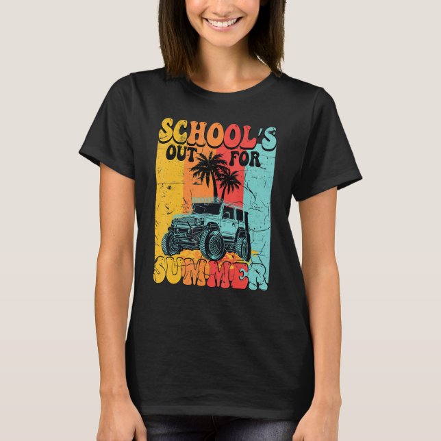 Funny School's Out For Summer Teacher Summer Vacat T-Shirt (Front)