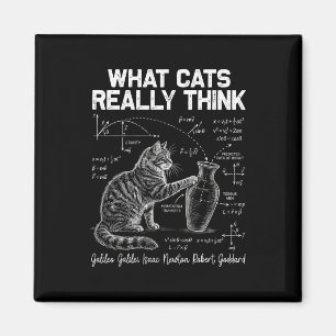 Funny Science Cat Physics Teacher What Cats Really Magnet