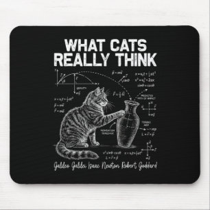 Funny Science Cat Physics Teacher What Cats Really Mouse Mat