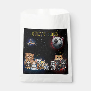 Funny Science Fiction Kitty Cat Custom Invitation Favour Bags