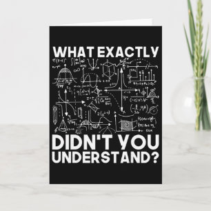 Funny Science Gift Idea Physicist Math Physics Sma Card
