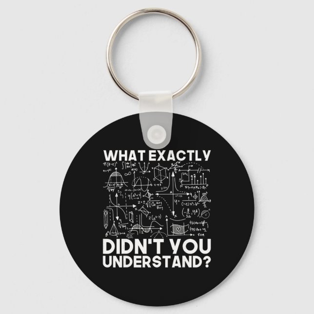 Funny Science Gift Idea Physicist Math Physics Sma Key Ring (Front)