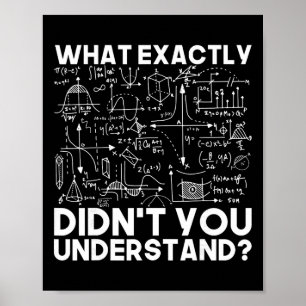 Funny Science Gift Idea Physicist Math Physics Sma Poster