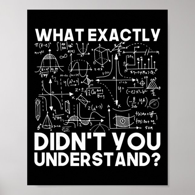 Funny Science Gift Idea Physicist Math Physics Sma Poster (Front)
