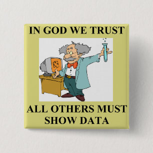 funny science joke 15 cm square badge