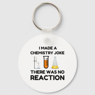 Funny Science lover chemistry joke Key Ring