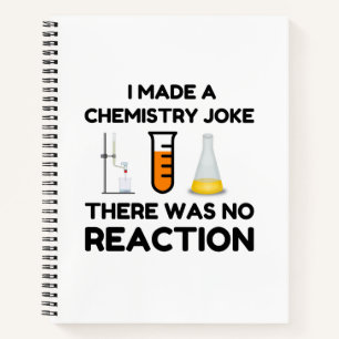 Funny Science lover chemistry joke Notebook