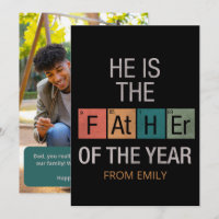 Funny Science Periodic Table Father of the Year