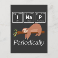 Funny Science Pun Chemistry Sloth Nap Lover
