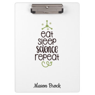 Funny Science Student Personalised School Gift Clipboard