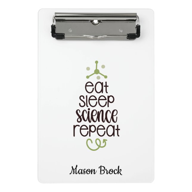 Funny Science student school personalised gift Mini Clipboard (Front)