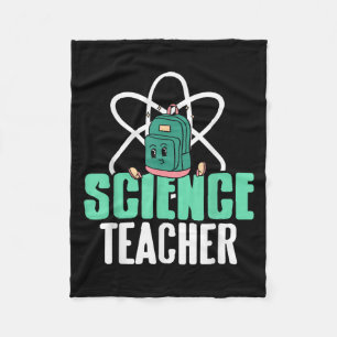 Funny Science Teacher Backpack School Humor  Fleece Blanket