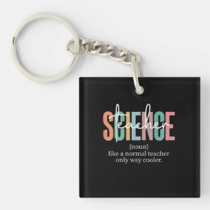 Funny Science Teacher Definition for Women & Men Key Ring