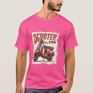 Funny Scooter Design For Men Women Motor Motorcycl T-Shirt