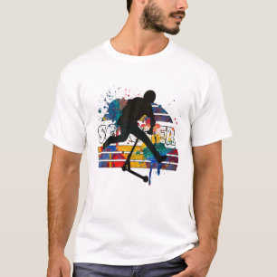 Funny Scooters Stunt Vintage Art For Men Women Bes T-Shirt