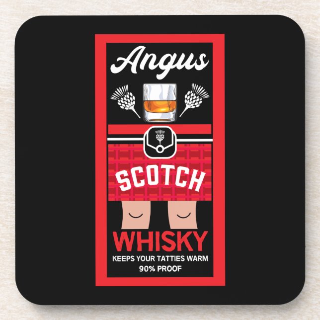 Funny Scotch Whisky Coaster (Front)