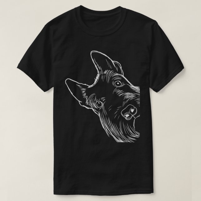 Funny Scottie Dog Scottish Terrier  T-Shirt (Design Front)