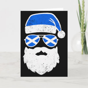 Funny Scottish Christmas Pajama Funny Matching Fam Card
