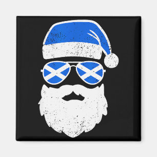 Funny Scottish Christmas Pajama Funny Matching Fam Magnet
