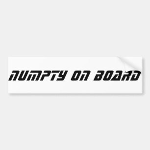 Funny Scottish Slang, Numpty Bumper Sticker