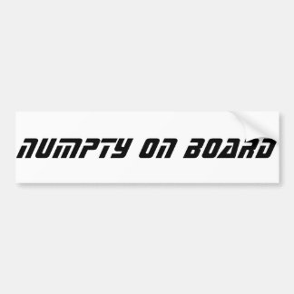 Funny Scottish Slang, Numpty Bumper Sticker