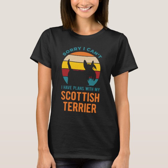 Funny Scottish Terrier T-Shirt (Front)