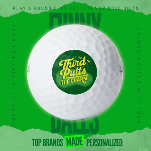 Funny Scramble Golf Dad Third Putts Retro Balls