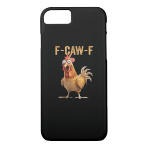 Funny Screaming Chicken F-Caw-F Joke Design Classi iPhone 8/7 Case