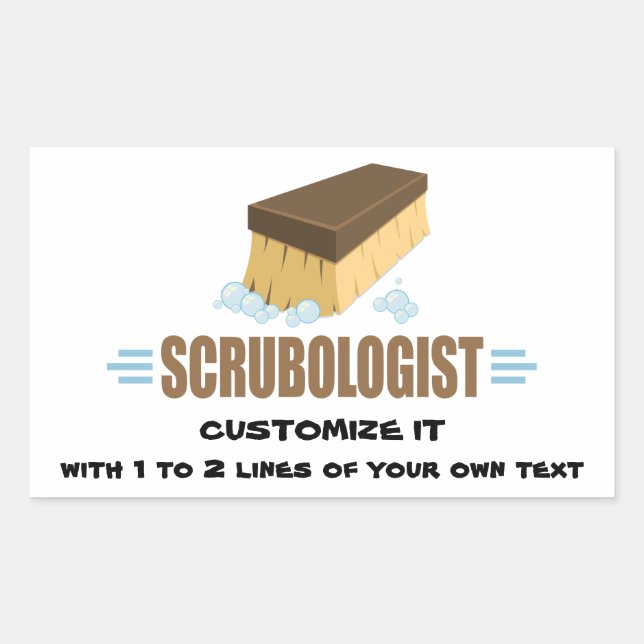 Funny Scrubologist Rectangular Sticker (Front)