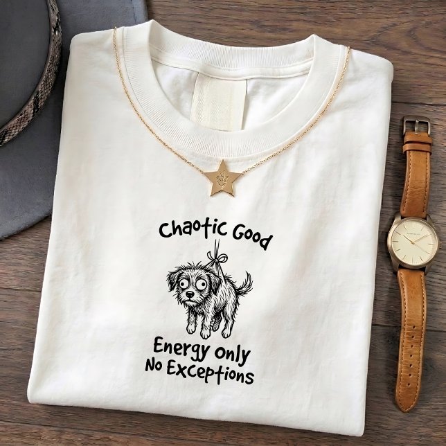 Funny Scruffy Puppy Graphic Tee (Creator Uploaded)