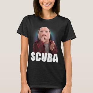 Funny Scuba Dance Meme Pig Man Meme Brainrot T-Shirt