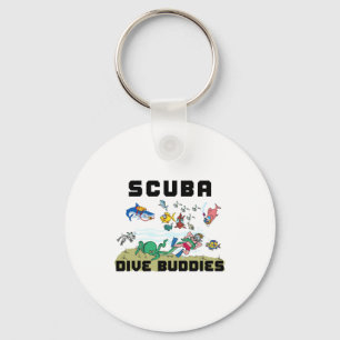 Funny Scuba Dive Buddy  Key Ring