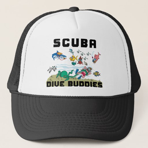 Image of Funny SCUBA Dive Buddy Trucker Hat