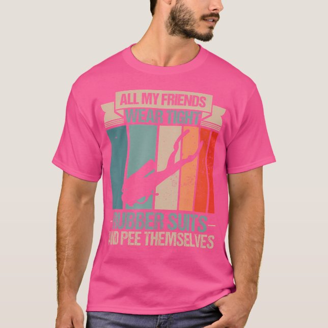Funny Scuba Diver Diving T-Shirt (Front)