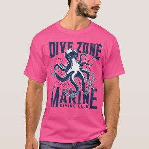 Funny Scuba Diver Octopus Deep Sea Diving T-Shirt