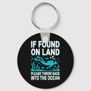 Funny Scuba Diving Art For Men Women Scuba Dive Sc Key Ring