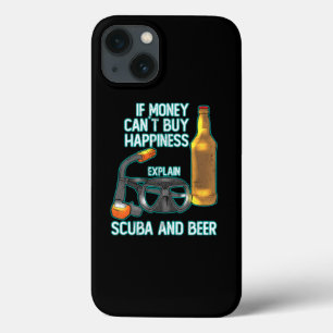 Funny Scuba Diving Beer Humourous Gift For Divers iPhone 13 Case