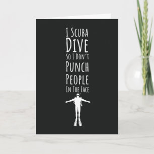 Funny Scuba Diving Cards Diver Snorkelling Humour