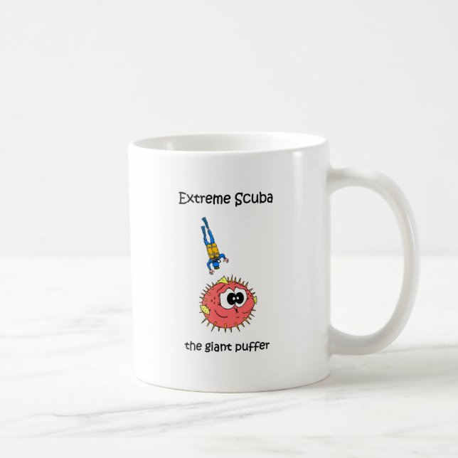 Funny scuba diving coffee mug (Right)