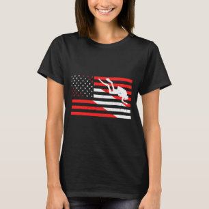Funny Scuba Diving Design Scuba Dive Flag T-Shirt