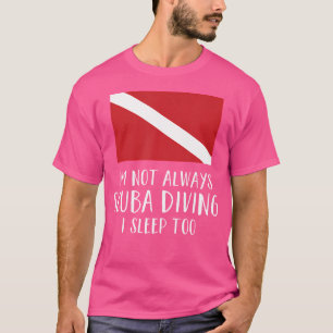 Funny Scuba Diving Diver Flag Scuba T-Shirt
